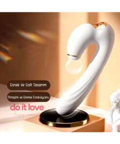 Do it Love -3 Mod Klitoris Emme - 7 Güçlü Titreşim Modu - Su Geçirmez Vibratör - Kese Hediye