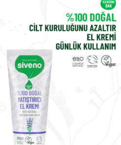 Siveno 0 Doğal El ve Vücut Kremi Lavanta Cilt Yatıştırıcı Onarıcı Yoğun Nemlendirici Vegan 30 ml - Görsel 3
