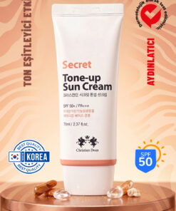 CHRISTIAN DEAN Ton Eşitleyici Kore Güneş Kremi Vitamin C Pembe Ton Bitkisel Secret Tone-up Sun Cream Spf50 Ikore