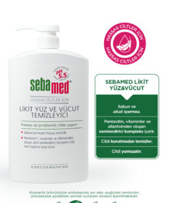 Alternative view of Sebamed Yüz ve Vücut Temizleme Jeli 1000 ml Hassas Ciltler İçin Pentavitin Nemlendirici Likit pH 5.5