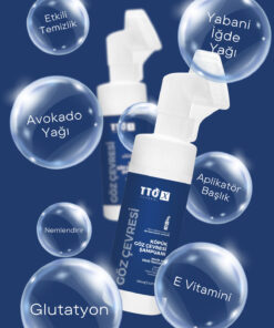 TTO X Çay Ağacı Içeren Aplikatörlü Göz Çevresi Temizleme Köpüğü 150ml - Görsel 3