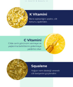 Licape Morluk ve İnce Çizgi Karşıtı, Aydınlatıcı Vitamin K + C Göz Altı Serumu 15 ml - Görsel 3