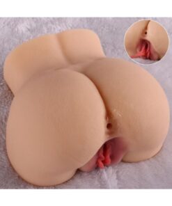 CD MARKETİNG Realistik Çift Girişli Titreşimli Suni Kalça Masturbator