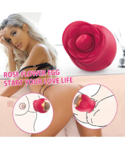 Alternative view of Erotica Rose Şarjlı Yeni Nesil Güçlü Titreşimli ve Dil Yalama Hareketli Klitoris Uyarıcı Mini Gül Vibratör