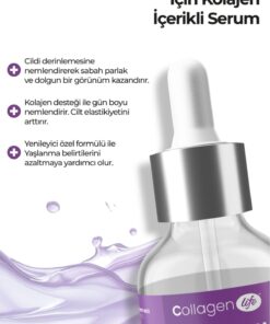 Collagen Life Aydınlatıcı ve Nemlendirici Kolajen Serum 50ml – Yaşlanma Karşıtı Cilt Bakımı - Görsel 2
