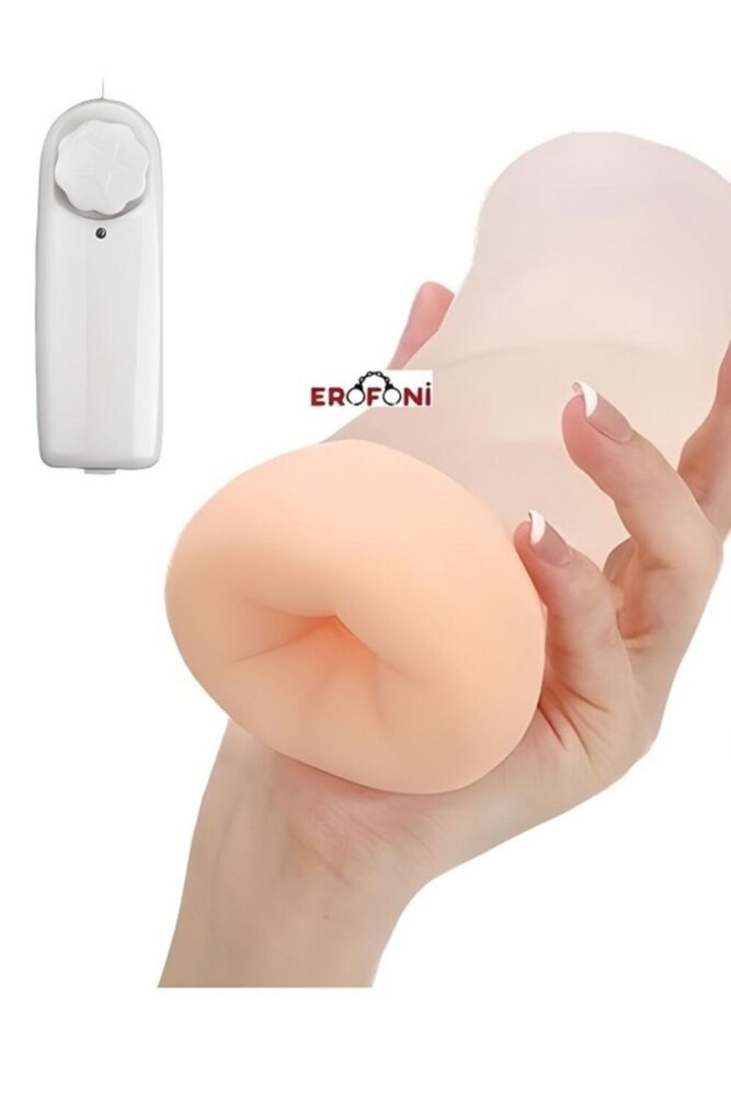 Erofoni Ultra Süper Realistik Erofoni Titreşimli 15 Cm Suni Yapay Kaliteli Anal Anüs Mastürbatör - Görsel 2
