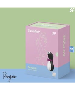 Genel Markalar Penguin Vakum Dalgası Klitoris Vibratörü, silikon, siyah, 11,5 cm