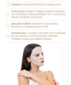 Mjcare On Rice Extract Mask - Pirinç Özlü Yüz Maskesi 10'lu - Görsel 3