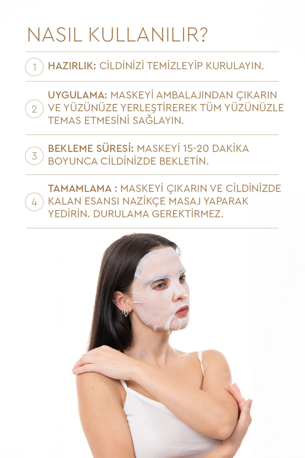 Mjcare On Rice Extract Mask - Pirinç Özlü Yüz Maskesi 10'lu - Görsel 3