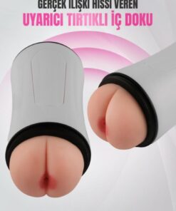 Alternative view of Lolita Shop Realistik Gerçekçi Doku Çift İşlevli Vajina Ve Anal Fener Tipi Cup Yapay Suni Mastürbatör Kupası