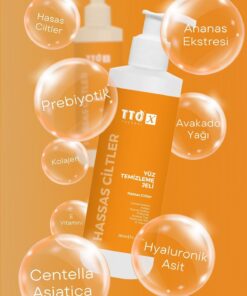 TTO X Yüz Temizleme Jeli Hassas Ciltler 200 ml - Görsel 3