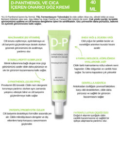 Aronyx D-panthenol Ve Cica Göz Kremi 40 ml