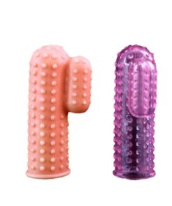 Lolita Shop Orgazm G Noktası Uyarıcı Tırtıklı Güçlü Titreşimli Parmak Kılıfı