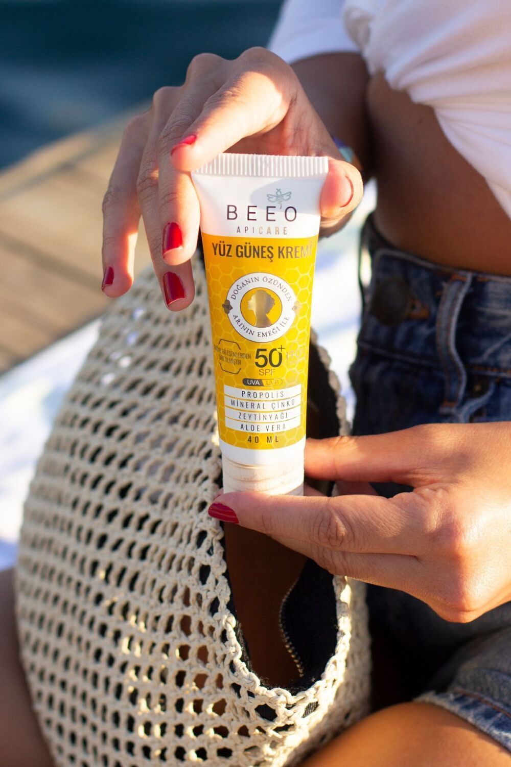 BEE'O Apicare Propolisli Organik Yüz Güneş Kremi 50 Spf - Görsel 2