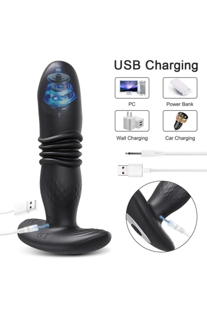 Lolita Shop App Telefon Kontrollü Vajina Ve Anal İleri Geri Hareketli Şarjlı G-Spot Giyilebilen Vibratör - Görsel 3