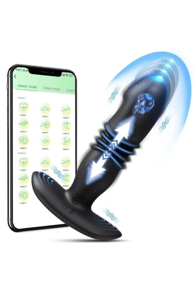 Lolita Shop App Telefon Kontrollü Vajina Ve Anal İleri Geri Hareketli Şarjlı G-Spot Giyilebilen Vibratör