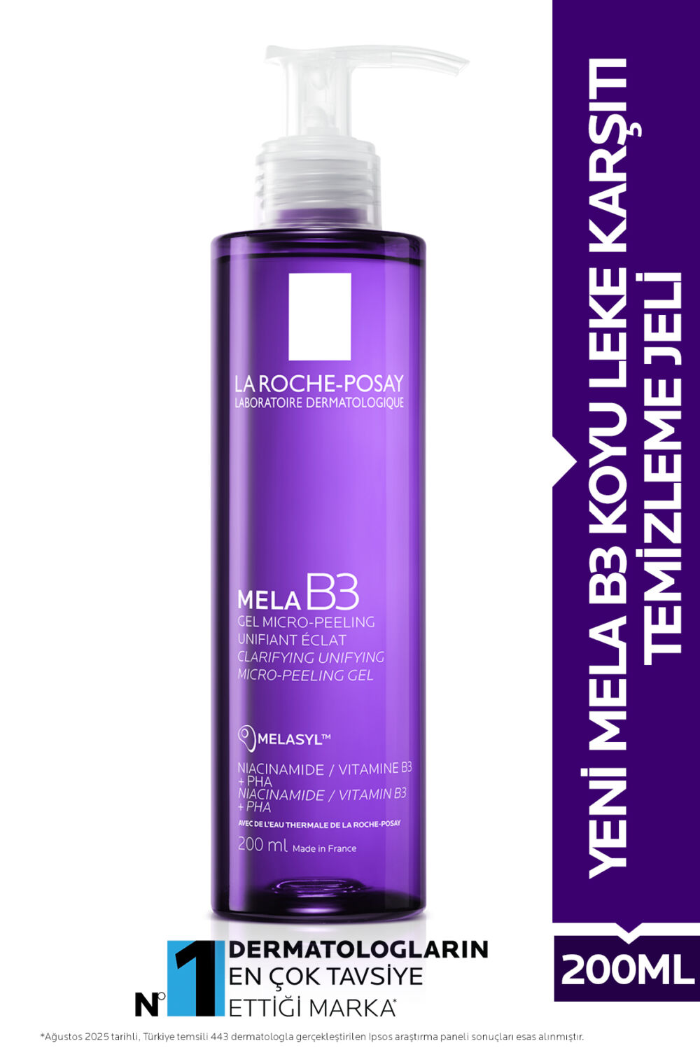 La Roche Posay Mela B3 Koyu Leke Karşıtı Peeling Etkili Yüz Temizleme Jeli, 200 ml