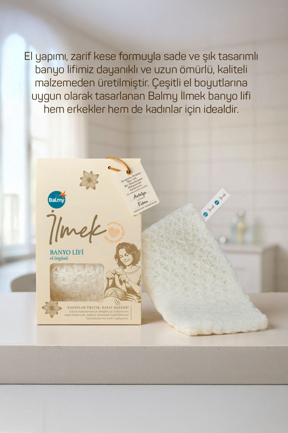 Balmy BALMY İLMEK BANYO LİFİ EL ÖRGÜSÜ - Görsel 3