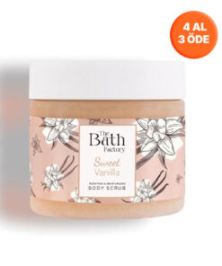 THE BATH FACTORY Nemlendirici ve Arındırıcı Sweet Vanilla Vücut Peelingi 300 gr