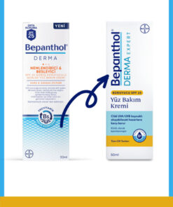 Alternative view of Bepanthol Nemlendirici&besleyici Spf 25 Yüz Bakım Kremi 50 ml 5 Adet Onarıcı Bakım Merhemi 3,5 gr