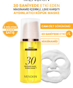 Menokin Leke Karşıtı&Aydınlatıcı Niasinamid İçeren Köpük Maske 30 Seconds Quick Bubble Mask (Bright)