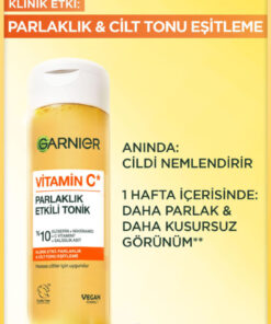 Alternative view of Garnier Vitamin C Parlaklık Etkili Canlandırıcı Tonik Gliserin, Niasinamid, Salisilik Asit 120 ML