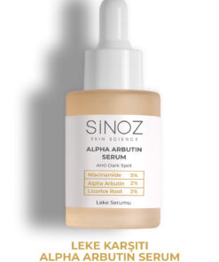 Sinoz Koyu Leke Karşıtı Arbutin Yüz Bakım Serumu (Niacinamide 5% + Alpha Arbutin 2%) 30 ml