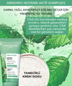 Alternative view of Yves Rocher Yüz Peelingi-Karma,Yağlı, Sivilce Eğilimli Cilt-Pure Menthe Arındırıcı Botanik Kompleks 75ml