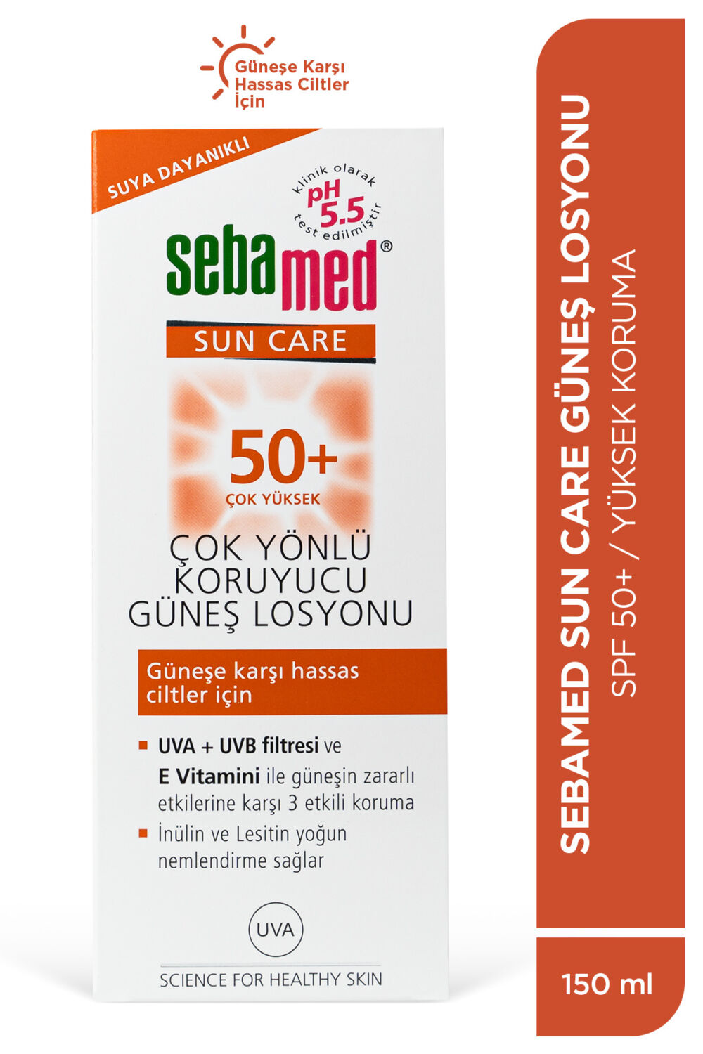 Sebamed Güneş Losyonu SPF 50+ 150 ml UVA UVB Filtreli E Vitamini Üçlü Yüksek Koruma Çok Yönlü Yüz ve Vücut - Görsel 2
