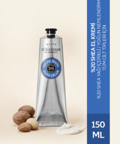 L'Occitane Shea El Kremi, Shea Yağı İçeren Besleyici ve Nemlendirici, 150 ml