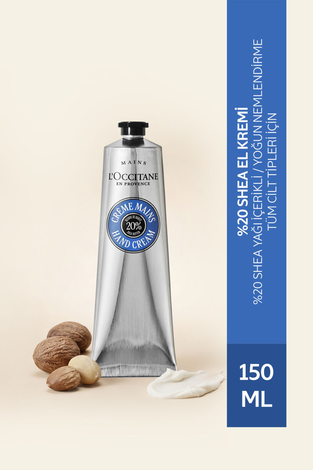L'Occitane Shea El Kremi, Shea Yağı İçeren Besleyici ve Nemlendirici, 150 ml