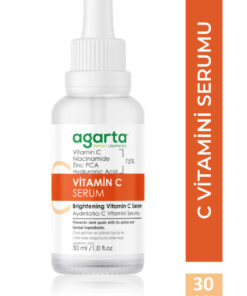 Agarta Süper Aydınlatıcı Ve Ton Eşitleyici C Vitaminli Serum 30 ml (%7,5 VİTAMİN C, NİACİNAMİDE, ZİNC PCA)