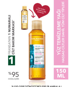 Yves Rocher Yüz Yıkama/Makyaj Temizleme Yağı-Hassas Dahil Tüm Cilt-Pure Algue Sensitive Botanik Kompleks 150ml