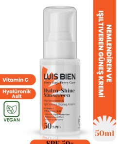 Luis Bien SPF 50+ Nemlendirici & Işıltı Veren Yüksek Korumalı Güneş Kremi 50 ml