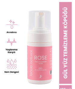 Bade Natural Gül Suyu Yüz Temizleme Köpüğü 0 Doğal ve Vegan 125 ml