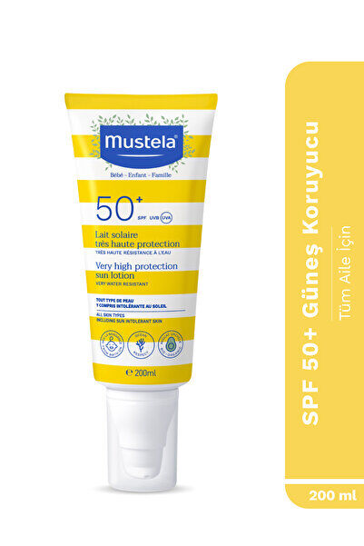 Mustela Spf 50 Yüksek Koruma Yüz Vücut Güneş Koruyucu Suya Dayanıklı Tüm Ciltler Bebek Çocuk Yetişkin 200ml - Görsel 2