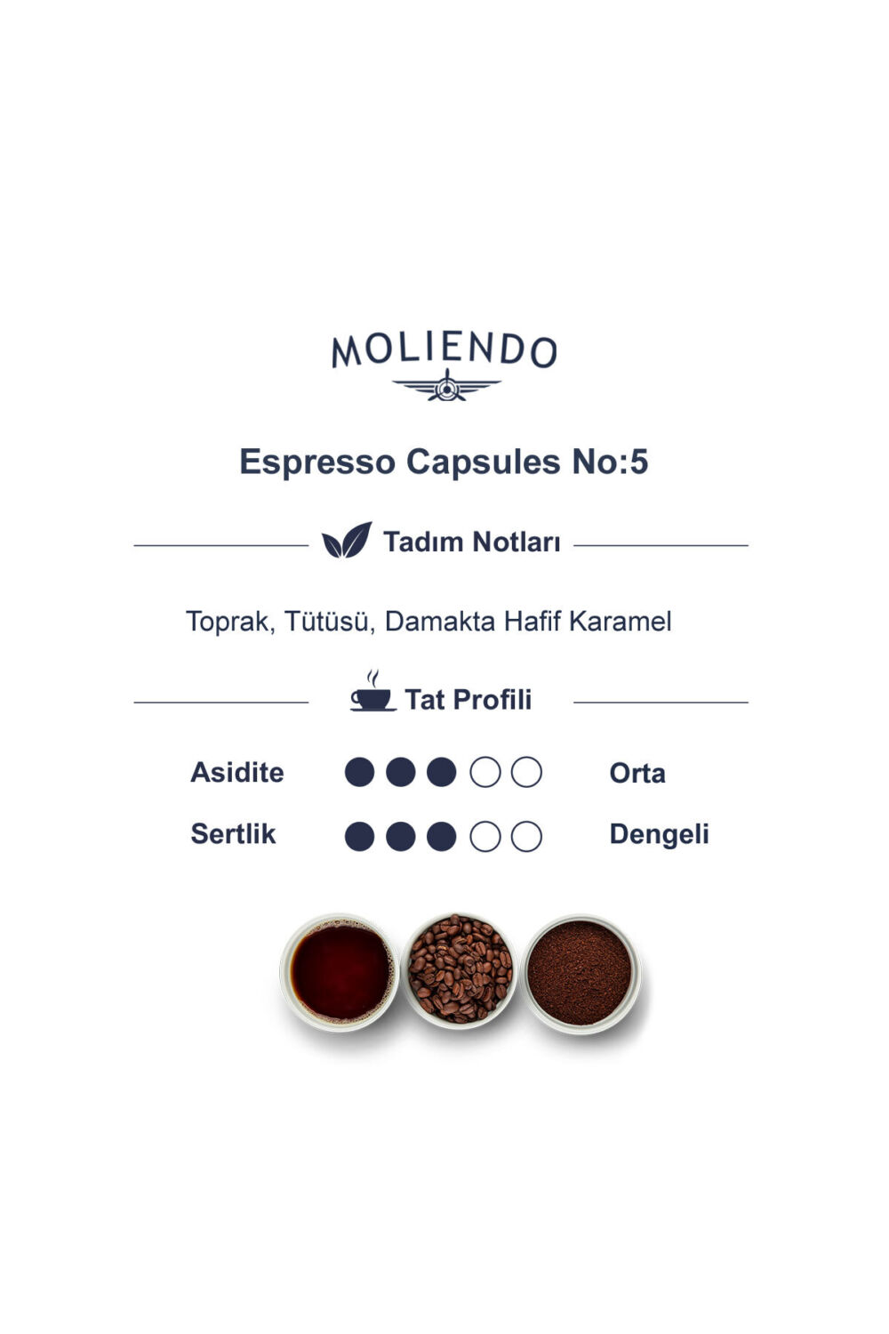 Moliendo Alüminyum Kapsül Kahve No:5 (10 Adet Nespresso Uyumlu Alüminyum Kapsül Kahve) - Görsel 2