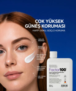 FACTOR100 Ultra Nemlendirici Yüksek Korumalı Spf50 100ml Güneş Kremi - Görsel 3