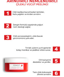Alternative view of Sinoz Body Scrub Besleyici Arındırıcı Nemlendirici Çilekli Vücut Peelingi 300 gr