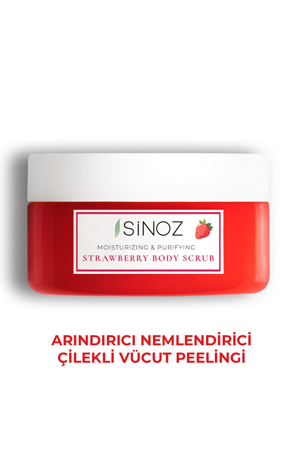 Sinoz Body Scrub Besleyici Arındırıcı Nemlendirici Çilekli Vücut Peelingi 300 gr