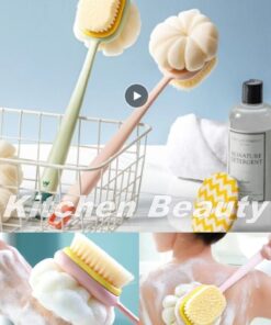 Kitchen Beauty Çift Taraflı Banyo Sırt Kesesi Yumuşak Duş Lifi Banyo Hamam Lifi Vücut Kesesi Masajlı Banyo Kesesi - Görsel 3
