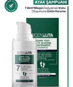 bodylita Foamyfoot Ayak Kokusu Giderici Çay Ağacı Ve 7 Aktif Içerikli ayak köpük şampuanı
