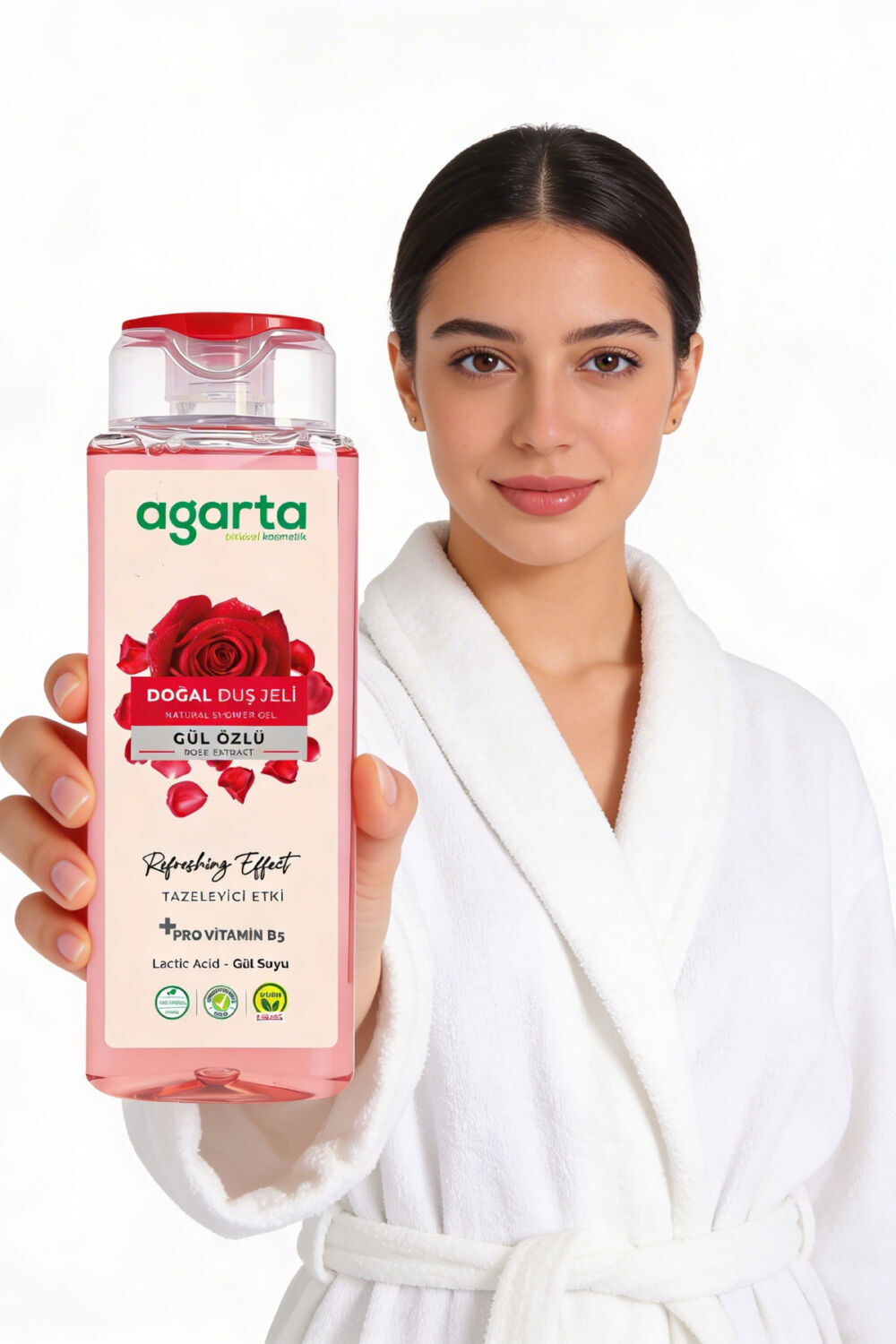 Agarta Doğal Aha Gül Duş Jeli 400 ml - Görsel 2