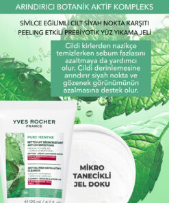 Alternative view of Yves Rocher Siyah Nokta Karşıtı Peeling Etki Yüz Yıkama Jeli-Sivilce Eğilimli-Pure Menthe Botanik Kompleks 125ml