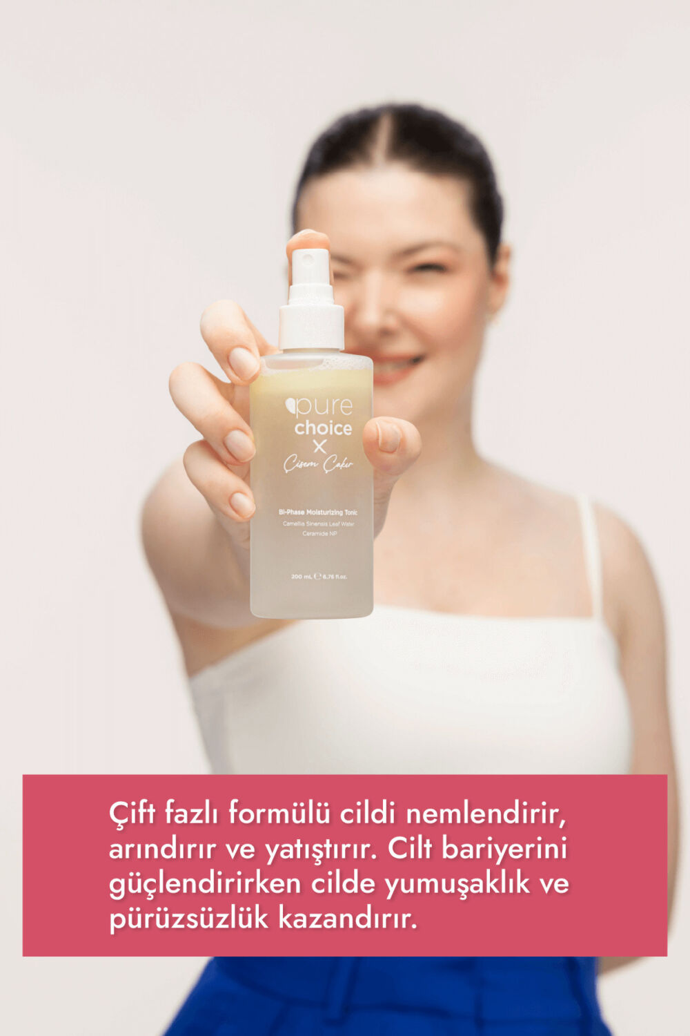 Pure Choice Çift Fazlı Nemlendirici Sprey Tonik, 200ml - Görsel 2