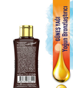 Eda Taşpınar Mini Boy Yoğun Bronzlaştırıcı Yağ SPF 0 – Yoğun Bronz Görünüm 50 ml x 2 ADET - Görsel 3