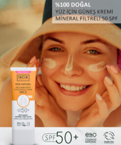Alternative view of INCIA 0 Doğal Yüz Güneş Kremi Leke Karşıtı Aydınlatıcı Mineral Filtre SPF 50+ UVA1 UVA2 UVB 30 ml