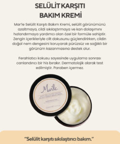MAR’LE Selülit Karşıtı Bakım Kremi 300 ml - Görsel 3