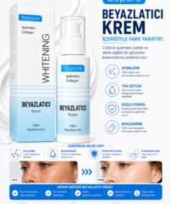 Bepure Beyazlatıcı Krem, Yüz, Vücut Ve Genital Bölge Için Leke Ve Kararma Giderici Krem, Whitening 100 ml