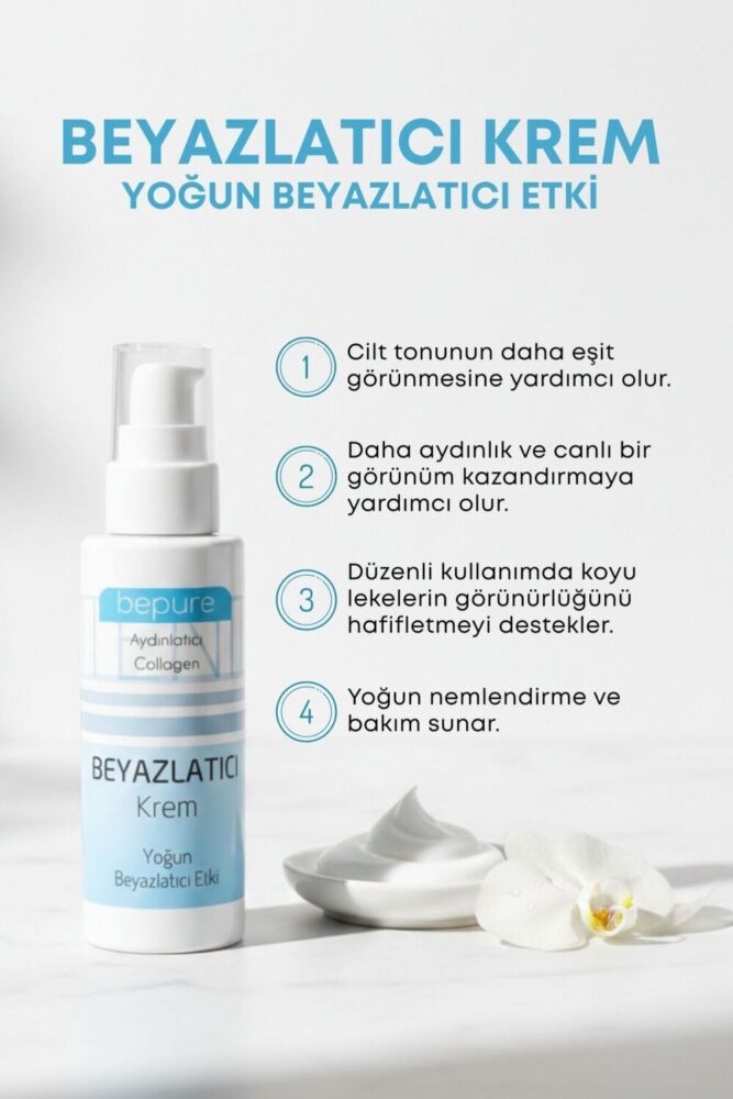 Bepure Beyazlatıcı Krem, Yüz, Vücut Ve Genital Bölge Için Leke Ve Kararma Giderici Krem, Whitening 100 ml - Görsel 3
